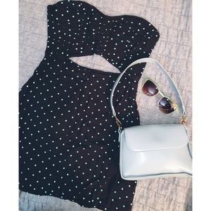 Kimchi cut out polka dot dress